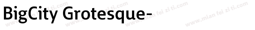 BigCity Grotesque字体转换